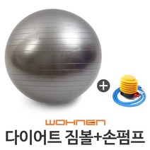 WOHNEN 다이어트짐볼, 짐볼(은색)65cm(펌프O)