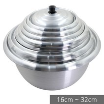 국산 양은 새마을 솥 모음 16 18 20 22 24 26 28 30 32 cm 냄비 업소 식당 주방 찜 곰솥, 02_새마을솥 18cm