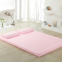 럭스앤펀 라텍스매트리스커버 슈퍼싱글(SS) 110x200cm 높이 3 5 7.5 15cm, 핑크(슈퍼싱글3cm)