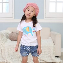 이솝스토리 (반팔)코끼리 단체티 유치원티 교회티 반티 데일리티 어린이날선물
