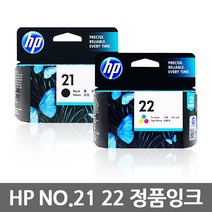 HP NO.21 22 정품잉크 C9351AA C9352AA, NO.21 흑백/정품(C9351AA), 1개