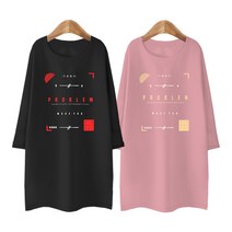 블론디 여성용 프라브럼 특양면 7부 티셔츠