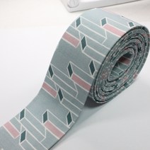 리본디자이너 원단리본, 155-직각패턴민트[폭40mm], 50cm