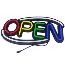 사인블루 LED 네온간판 오픈간판 LED미니간판 OPEN간판 LED간판, 03_LED 네온 OPEN 간판 C형