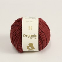 [앵콜스] 아가 오가닉코튼실 30g AGA Organic Cotton 유기농 면사 오가닉실 뜨개실 아기옷 아기양말 모자, 53 벽돌브라운