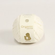 [앵콜스] 아가 오가닉코튼실 30g AGA Organic Cotton 유기농 면사 오가닉실 뜨개실 아기옷 아기양말 모자, 30 화이트
