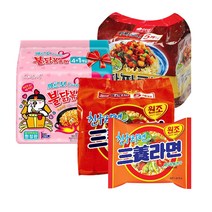 삼양 삼양라면 6p + 까르보 불닭볶음면 5p + 짜짜로니 5p, 1세트, 16개