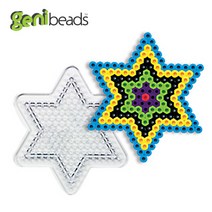 지니비즈(GENIBEADS) 소형투명모양판, 소형투명 별모양판, 1개