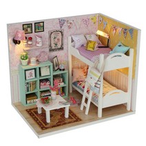 아이펀즈 DIY 미니어처 하우스-M020_가랜드 2층 침대 미니어쳐만들기