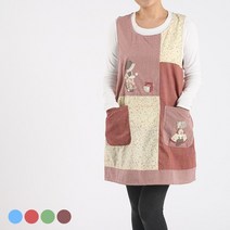 꼬레하우씨 소녀의꿈 면앞치마, 레드