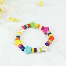 DIY패키지) 원석팔찌만들기 재료세트 38종 BR, BR-32 알록달록 별세계, 1개