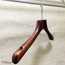 코코디피 고급 여성용 정장 원목옷걸이 나무 우드 옷거리 옷가게소품 펜션 호텔 모텔, 체리색(10개묶음), 1개