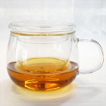 선미그린 개인유리다기 350ml_티 머그컵 1인용다기 찻잔 커피잔 유리컵, 투명