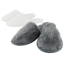 하루이슬리퍼 밍크털 슬리퍼 O, 밍크털-O-흰색