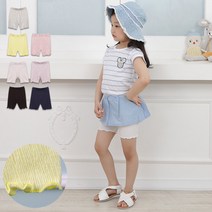 유아동바지 베베주름 셔링반바지