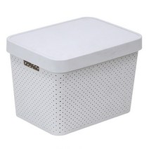 센스2030 커버 바스켓뚜껑정리함, 그레이, 1개