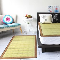 eden 에덴 체크보더 대자리 대나무자리 싱글 90x180 여름매트