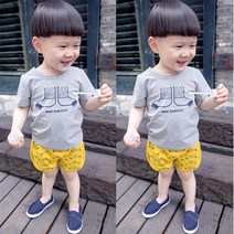 행복한초록 여름 공룡발톱 상하복(3~12개월 사이즈만)