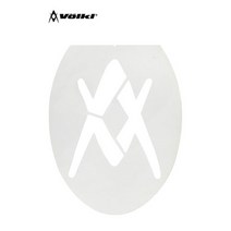 볼키 - 스탠실 마크/스트링에 브랜드로고표현/화이트, 볼키 스탠실 마크
