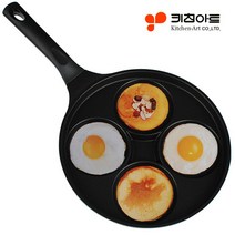 키친아트 에그팬 계란후라이팬 멀티팬 윤식당계란팬 브런치계란팬 팬케익팬, 1개, 선택01-키친아트 계란팬(4구)일반