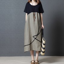 쇼룸 막스투톤원피스 린넨원피스 반소매원피스