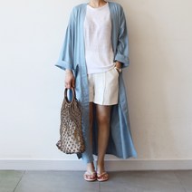 보리야놀자 여름 린넨 롱 가디건 (3color)