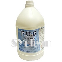 강력오점제거제 원폴리머 POG 3.75L 카페트 소파 섬유재질오염제거제 커피 초콜릿 주스 포도주 페인트 오일 그리스 기름때 오염오점제거제, 단품