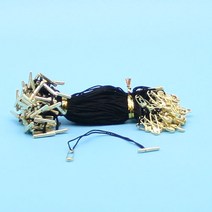 정원패키지 실고리핀, 검정실+금색핀+팁7cm=500개, 1개