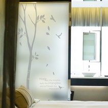 낭만창고 ncdr023-자작나무 한그루-샤워부스 유리문시트지 시트지