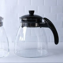 시맥스 내열 유리 주전자 1.6L, 블랙1.6L