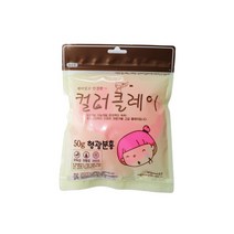 대한산업 컬러클레이 50g, 형광분홍