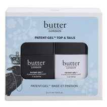 버터런던 페이턴트-젤 탑 앤 테일 2종 세트, 1개, Topcoat + Basecoat