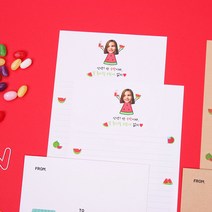내사랑꾸나 좋아할 수밖에 포토 편지지 (주문제작), 크라프트, 편지지6장 + 봉투3장