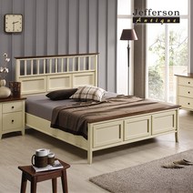 제퍼슨가구 빌로 원목 침대프레임 퀸 Q