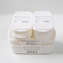 [주방밀폐용기]일본 화이트 푸드저장팩 저장용기 냉장고정리, 1개, 800ml