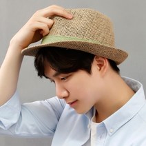 스타일밀 남성 빈티지 린넨 감성 페도라 SZ016 고야