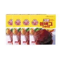 오뚜기3분 햄버그 스테이크, 140g, 4개입