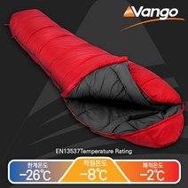 VANGO 반고 침낭 나이트스타 알파 쿼드 250 250S 300 350 450, 450 레드, 8543개