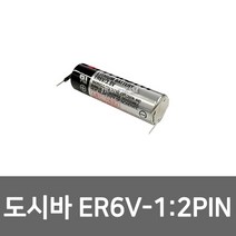 도시바 ER6V 3.6V 2000mAh 1대2일타입 리튬배터리 오므론 OMRON 호환배터리, 1개입