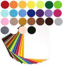 [대원] 8절펠트 비접착 색상선택 - 하드펠트지 칼라펠트 펠트천, 흰색