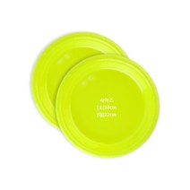플라스틱 (PVC) 파티접시 라임그린10개입, 접시(소)18cm라임그린