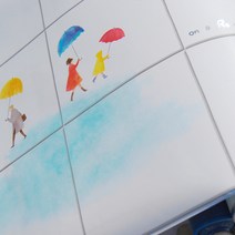 데코미 주방 욕실 리폼 120종 시트지, AL-22 (호일난연-비오는거리)