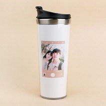 [디어타임] 주문제작 카메라 스텐텀블러, 베이지