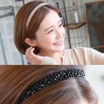 미스21 비즈마수리 헤어밴드 여성 여자 성인 머리띠 (hb605)