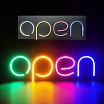 OPEN 포맥스 LED 네온간판 입간판 영업중안내 푸드트럭LED간판