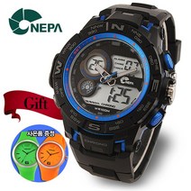 [사은품증정] 네파 NEPA 학생용 군인용 전자시계 N340-BLUE
