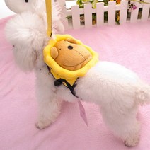 강아지가방 애견가방 체리스 해바라기사자백팩, 파랑색(S), 1개