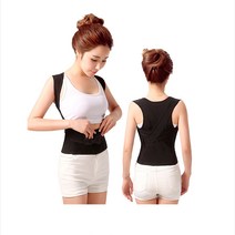 정수생활건강 바른자세 어깨 허리 자세교정밴드 XXL(27~30인치), 1개