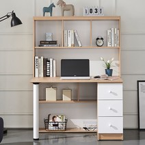 메이드 편수책상세트+서랍장, 오크화이트