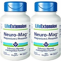Life Extension Neuro-mag Magnesium L-threonate 90 Count(2 Pack)